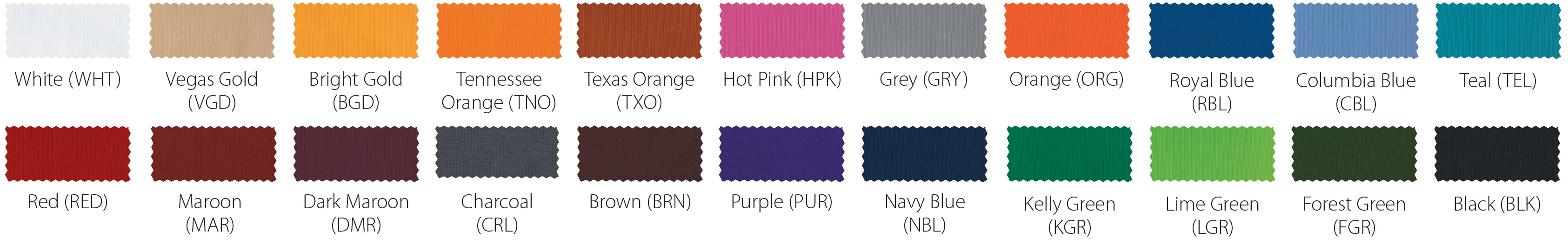 Poly Swatch Colors