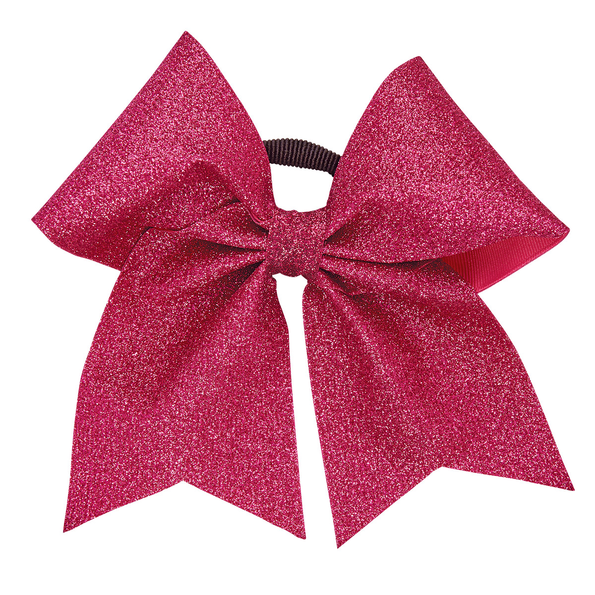 In-Stock Metallic Hot Pink Extra Large Soft Glitter Hair Bow