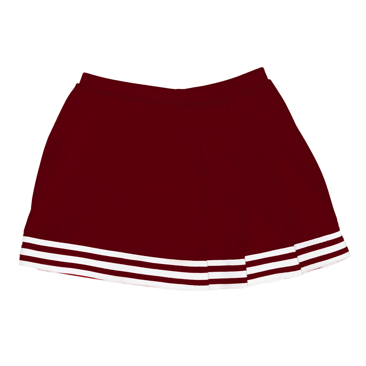 Stock Three Pleat A-Line Cheer Uniform Skirt