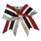 3" Custom Glitter Stripe Bow with Rhinestone Knot