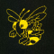 Yellow Jacket/Hornet Monogram Mascot (MM125)