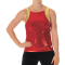 CC Dancewear Round Neck Specialty Material Top with Open Back