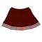 Stock Pleated Cheer Uniform Skirt - Closeout
