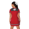 Short Sleeve Mesh Jersey Dress with Striping (65D 2024)