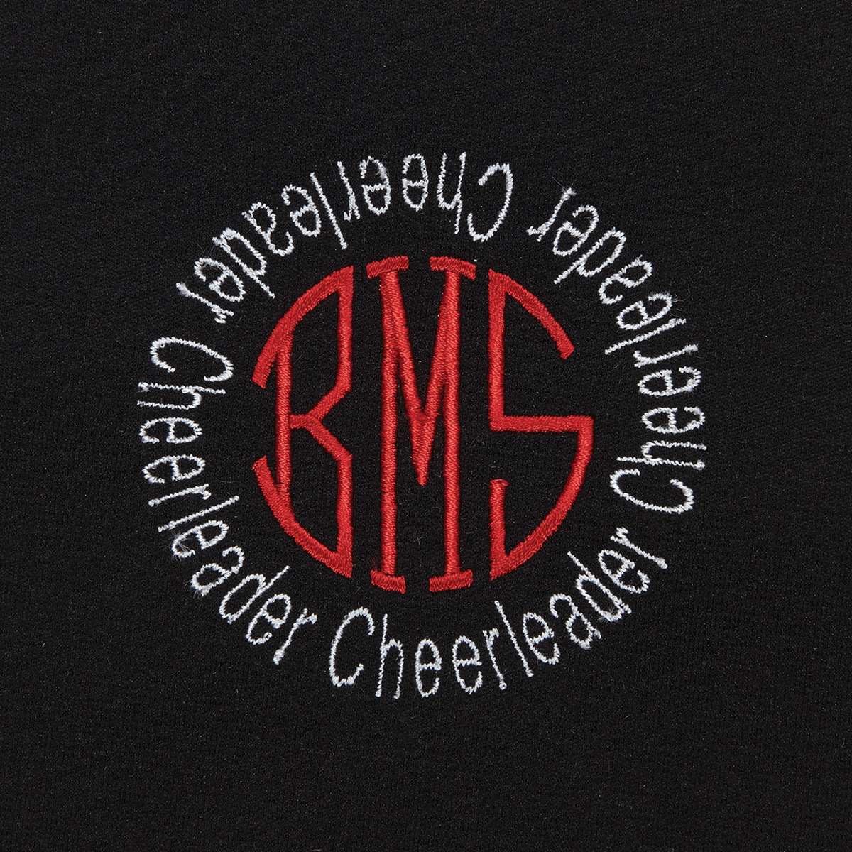 Two Color Monogram with Circle Initials (MILRSTCRNB)