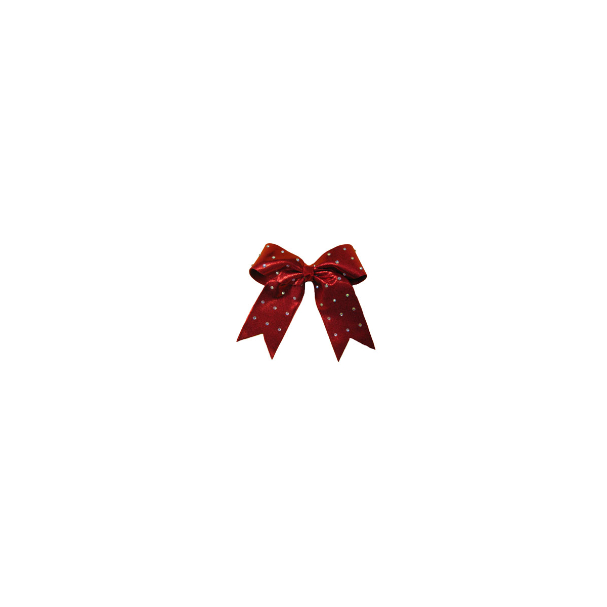 Large Custom Specialty Material Bow with Rhinestone Overlay