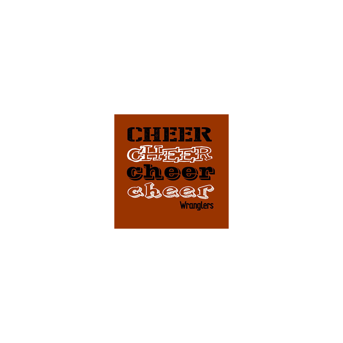 2 Color Cheer Repeat Custom Screenprint Design (CTND108)