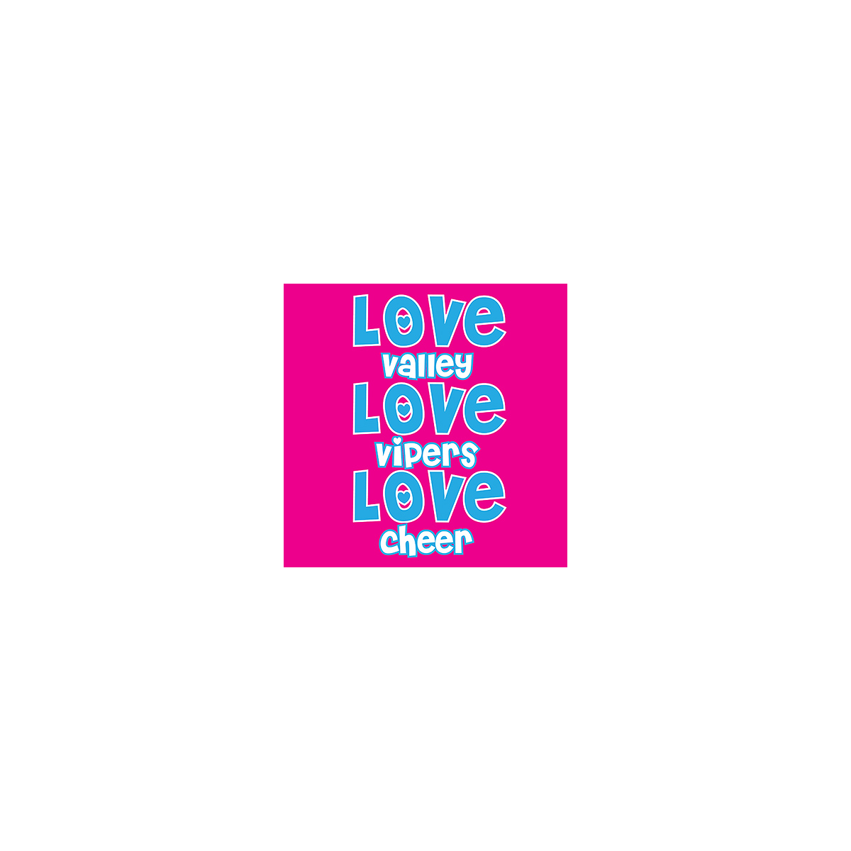 Love School Team Cheer Screenprint Design (CTND126)
