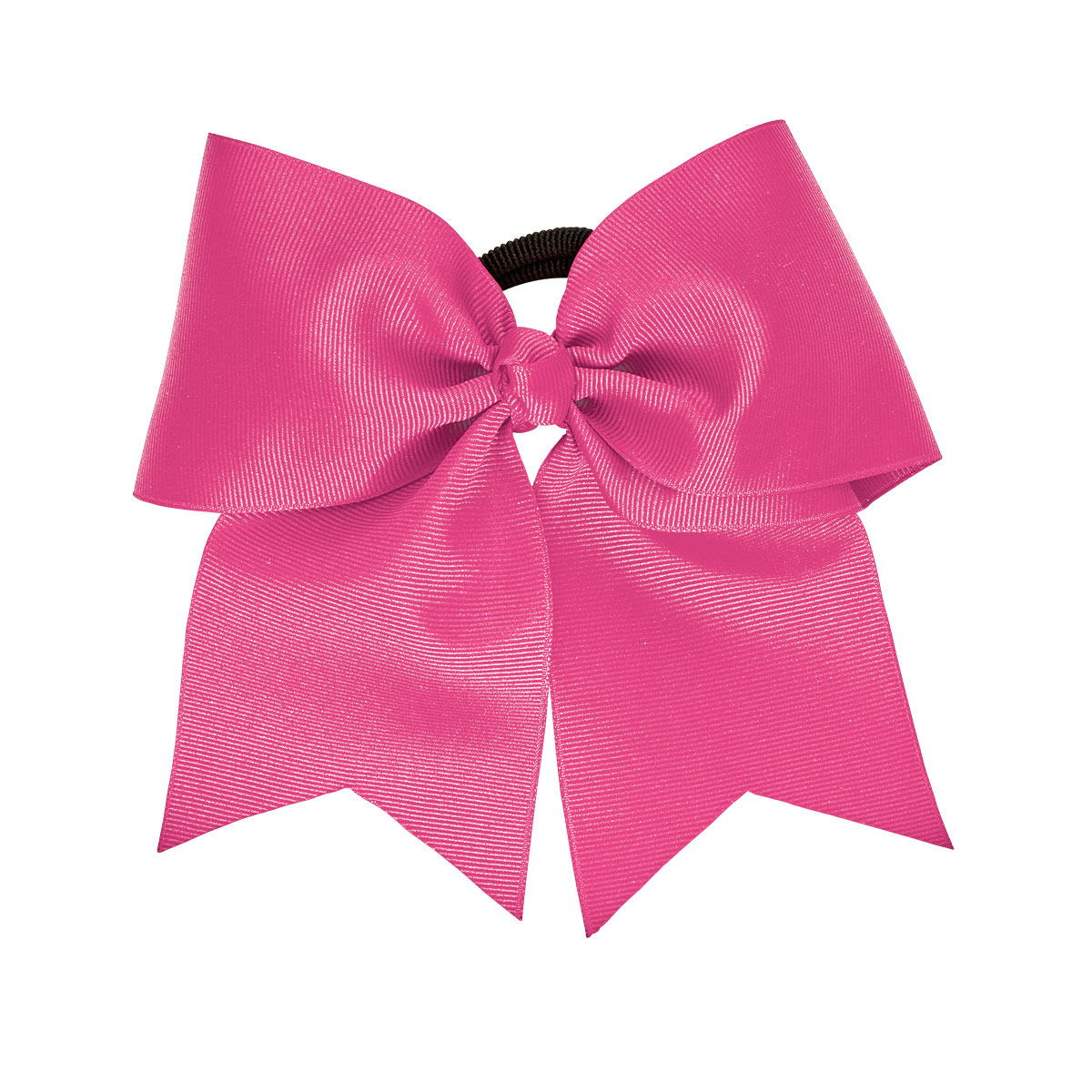 Extra Large 3" Hot Pink Grosgrain Bow with V-Cut Tails