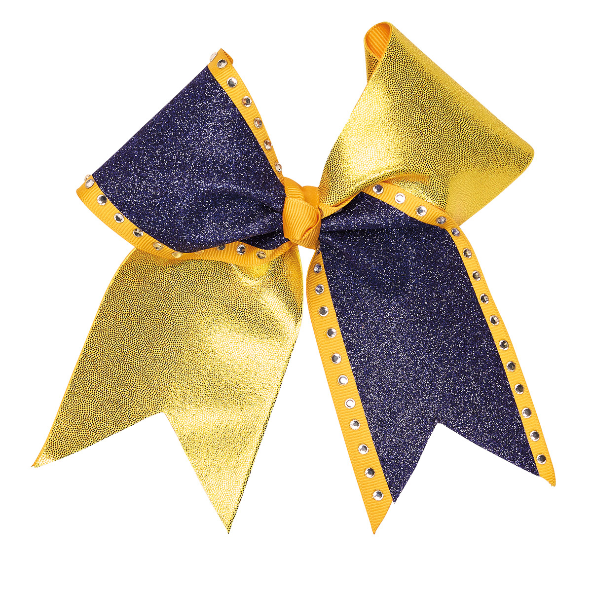 Extra-Large Specialty Material and Glitter Diagonal Flip Flop Bow with Rhinestones