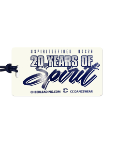 20 Years of Cheer Spirit Bag Tag