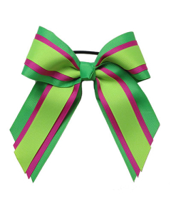 Large Custom Three Layer Short Tail Bow with Solid Grosgrain Ribbon
