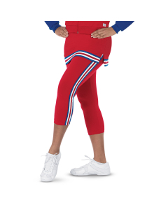 SpiritFlex Cropped Leggings with Side Stripes