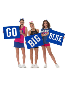 Set of 3 - Custom Rectangle Pep Rally Signs Printed on One Side- 18 in. x 24 in.