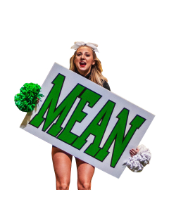 Custom Extra Large Rectangle Pep Rally Sign Printed on One Side- 24 in. x 36 in.