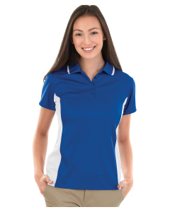 Ladies Color Blocked Wicking Polo
