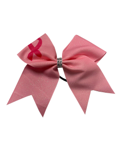 In-Stock Extra Large Breast Cancer Awareness Glitter Bow