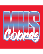 2 Color Block Initial and Script Text Horizontal Stripe Screenprint Design (CTND185)