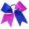Extra-Large Specialty Material and Glitter Diagonal Flip Flop Bow with Rhinestones