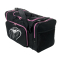Sports Duffel Bag with Contrasting Zipper - Black/Light Pink