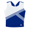 Stock Sweetheart Neck Cheer Uniform Shell Top with Diagonal Design - Royal Blue