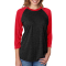 Raglan Gameday T-shirt - Vintage Red/Vintage Black