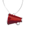 Color Megaphone Necklace - Red
