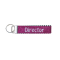 In-Stock Glitter Director Key Fob - Metallic Hot Pink