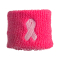 Pink Ribbon Wrist Bands (Pair)