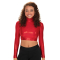CC SpiritWear Metallic Half Top - Metallic Red