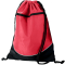 Tri-Color Drawstring Backsack - Red