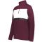 Quarter Zip Prism Pullover - Maroon/White