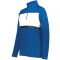 Quarter Zip Prism Pullover - Royal Blue/White
