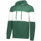 Ivy League Heather Hoodie - Forest Green/White