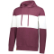 Ivy League Heather Hoodie - Maroon/White