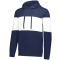 Ivy League Heather Hoodie - Navy Blue/White