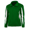 Crescent Tricot Jacket - Kelly Green/White