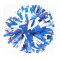 Made to Order Custom Three Color Plastic with 1-Color Glitter Pom