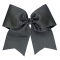 Extra Large 3" Grosgrain Bow with V-Cut Tails - Quick Ship - Charcoal