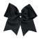 Extra Large 3" Grosgrain Bow with V-Cut Tails - Quick Ship - Black