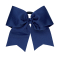 Extra Large 3" Grosgrain Bow with V-Cut Tails - Quick Ship - Navy Blue