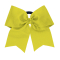 Extra Large 3" Grosgrain Bow with V-Cut Tails - Quick Ship - Neon Yellow