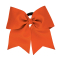 Extra Large 3" Grosgrain Bow with V-Cut Tails - Quick Ship - Orange