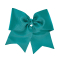 Extra Large 3" Grosgrain Bow with V-Cut Tails - Quick Ship - Teal
