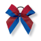 Custom Large Two Color Grosgrain/Glitter Fused Bow
