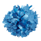 Solid Color 6" Metallic Baton Handle Poms - Metallic Columbia Blue