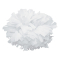 Solid Color 6" Metallic Baton Handle Poms - Metallic White