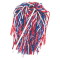 In Stock Rooter Poms - 3 Color - Royal Blue/Red/White