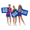 Set of 3 - Custom Rectangle Pep Rally Signs Printed on One Side- 18 in. x 24 in.