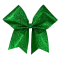 In-Stock Extra Large Soft Glitter Hair Bows - Metallic Kelly Green